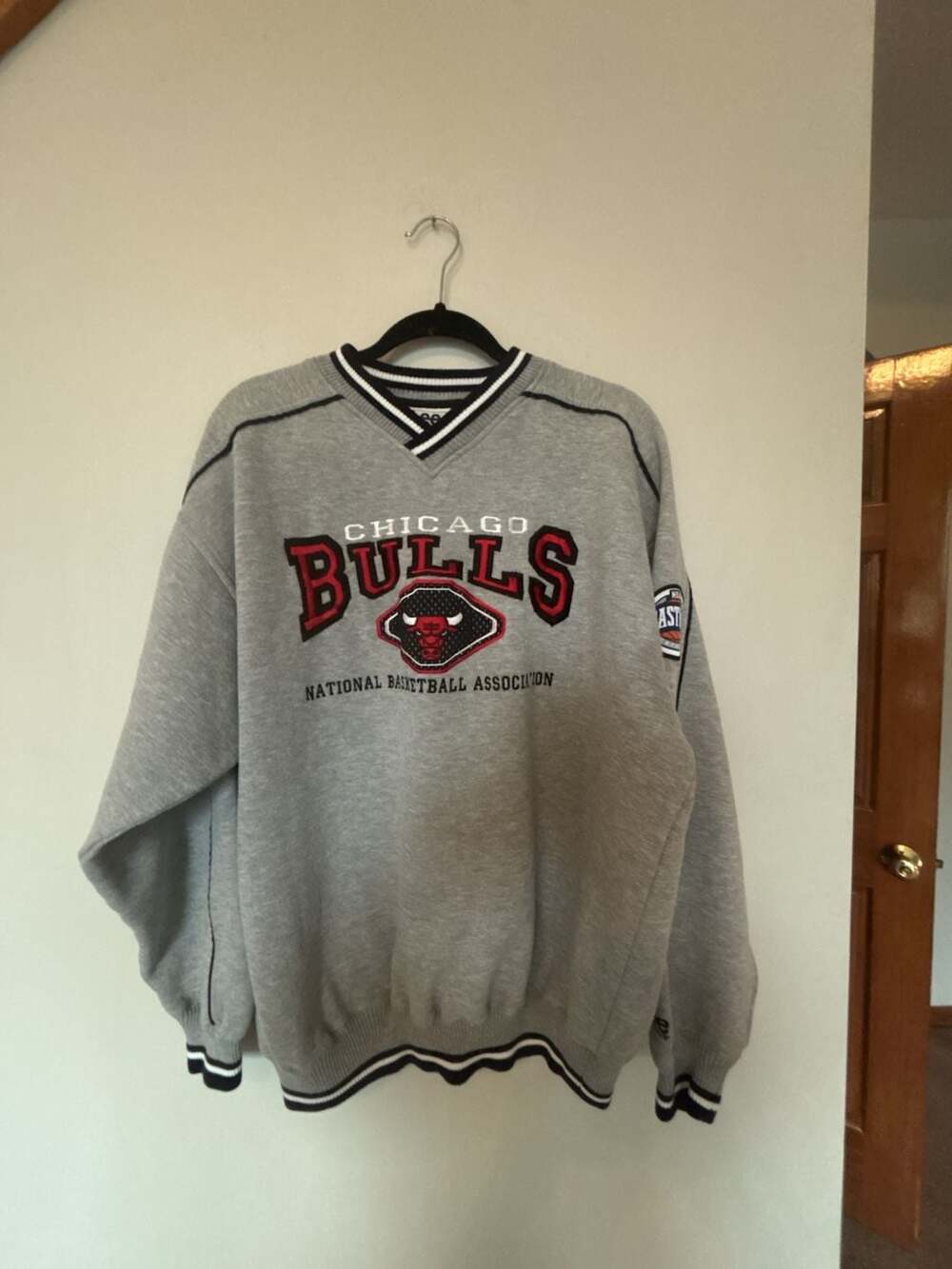 Lee Sport Chicago Bulls Sweatshirt Size XL Vintage NBA Gray Pullover